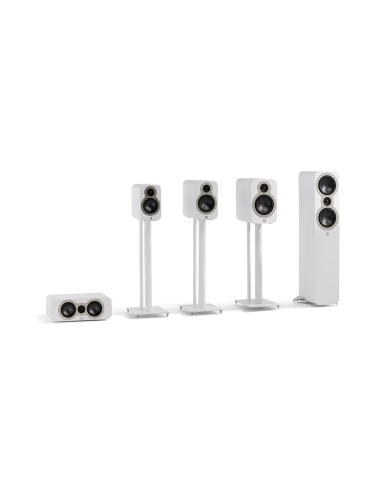 Audio<Q Acoustics Q3020C hyllykaiutin, valkoinen
