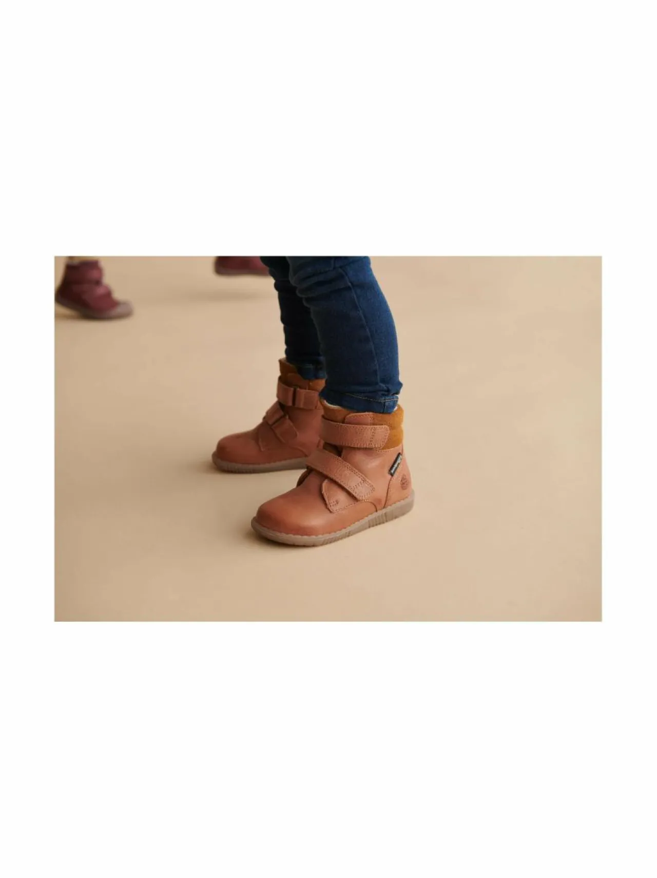 Talvikengät<Bundgaard Rabbit Velcro TEX -nahkakengät 217 TAN WS