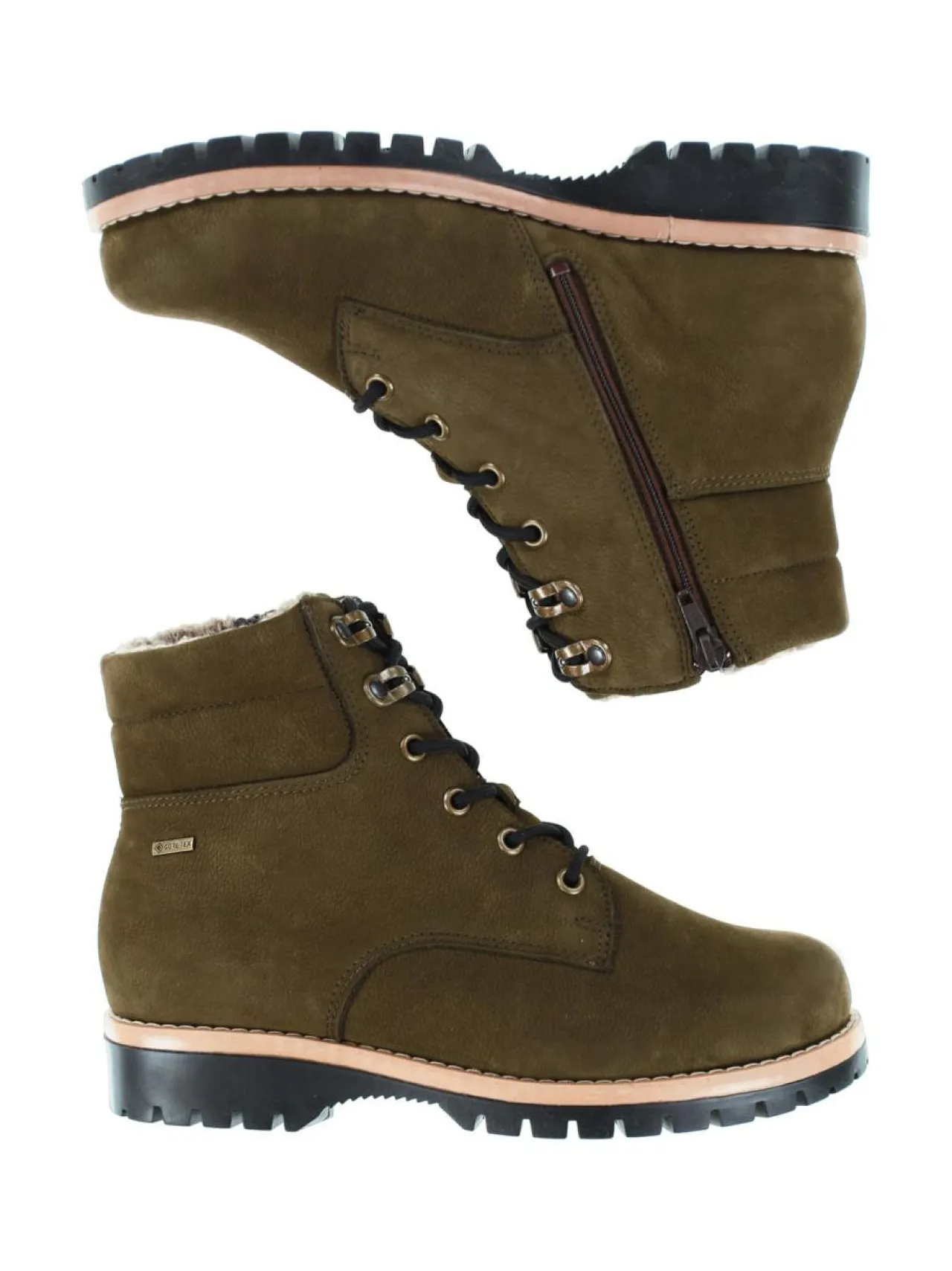 Nilkkurit<Pomar RAE Naisten GORE-TEX® nilkkurit OLIVE NUBUCK(WHT S)