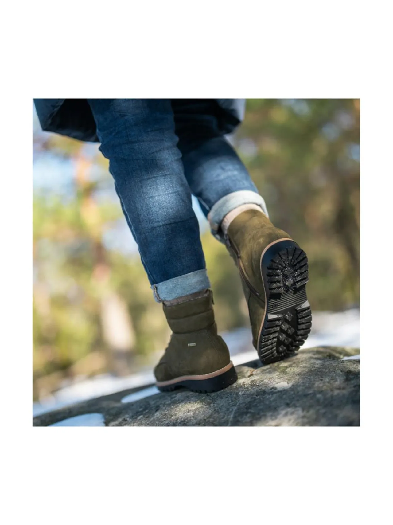 Nilkkurit<Pomar RAE Naisten GORE-TEX® nilkkurit OLIVE NUBUCK(WHT S)