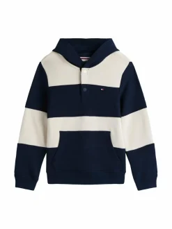 Colleget & Hupparit|Colleget & Hupparit<Tommy Hilfiger Raidallinen huppari 0A6 DARK NIGHT CLASSIC BEIGE STRIPE