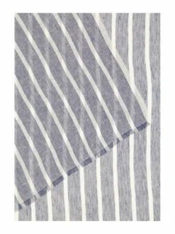 Huivit & Kaulaliinat<GANT Raidallinen pellavahuivi 401 DUSTY NAVY