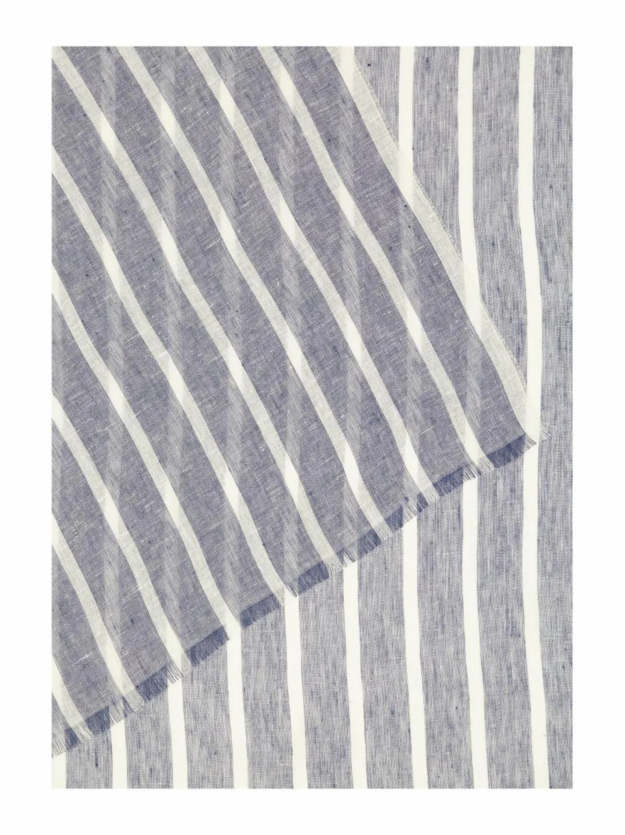 Huivit & Kaulaliinat<GANT Raidallinen pellavahuivi 401 DUSTY NAVY
