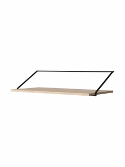 Työpöydät<Audo Copenhagen Rail -kirjoituspöytä RAL9005 BLACK, NATURAL OAK