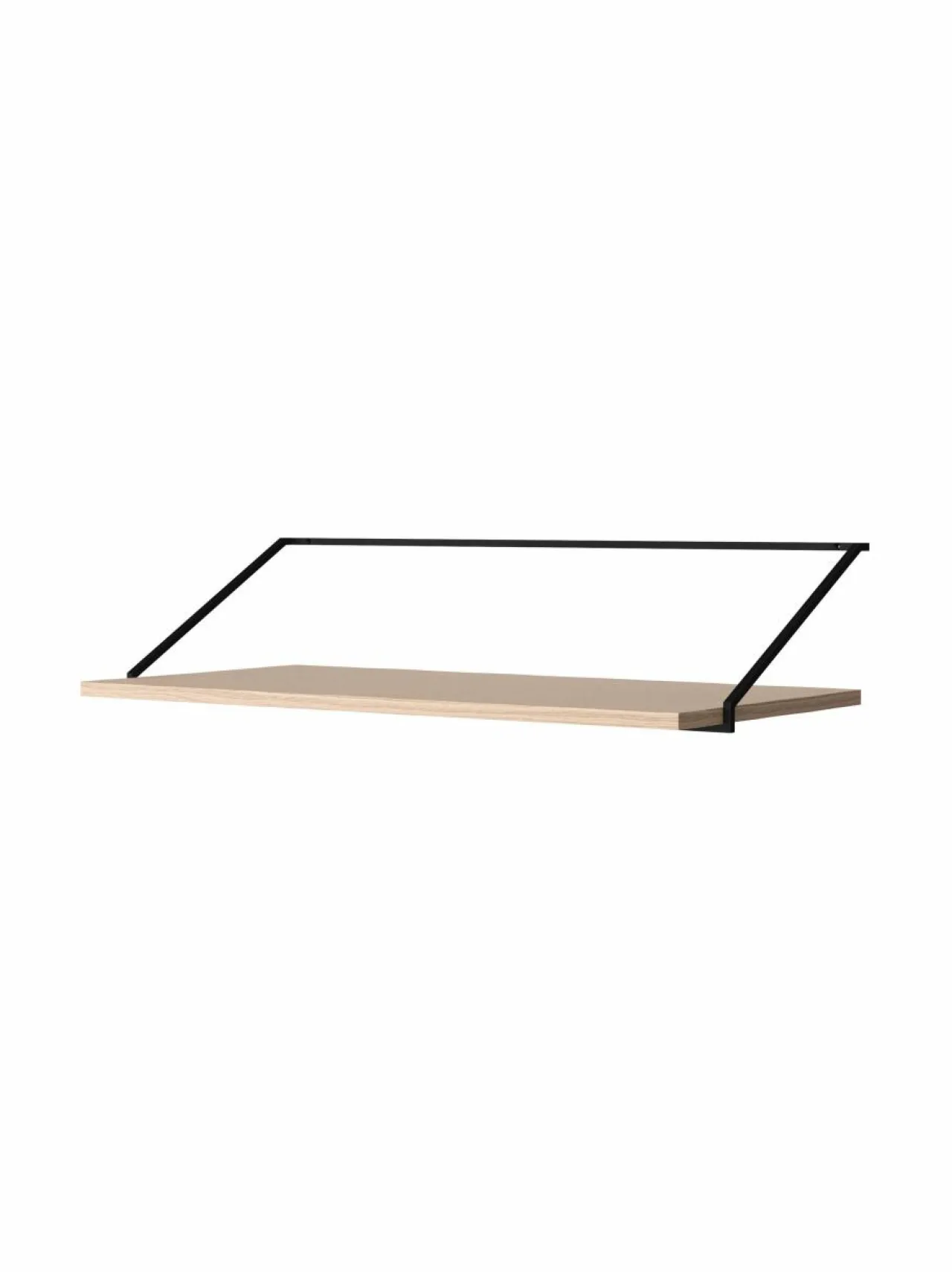 Työpöydät<Audo Copenhagen Rail -kirjoituspöytä RAL9005 BLACK, NATURAL OAK