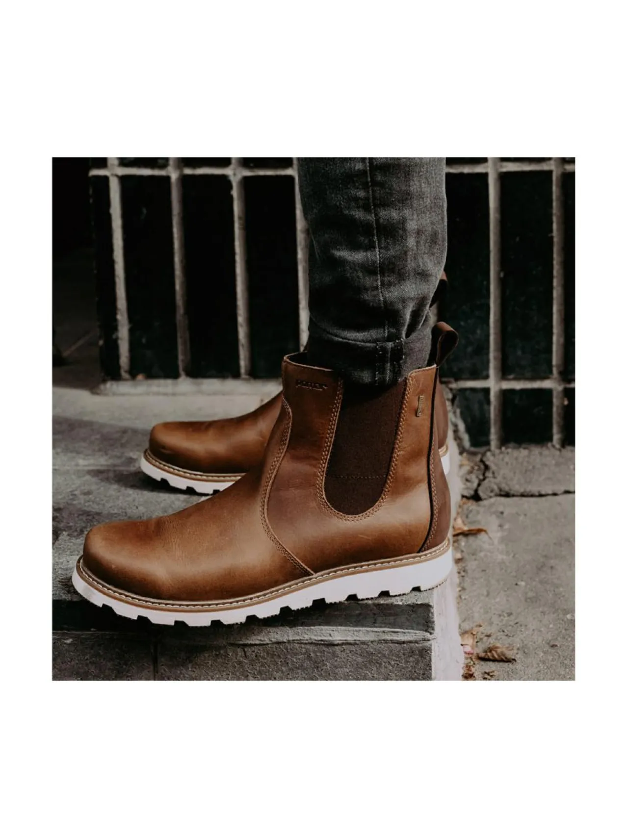 Nilkkurit<Pomar RAJA Miesten GORE-TEX® ekologiset nilkkurit OAK TERRA PULL-UP/WHT.SOLE