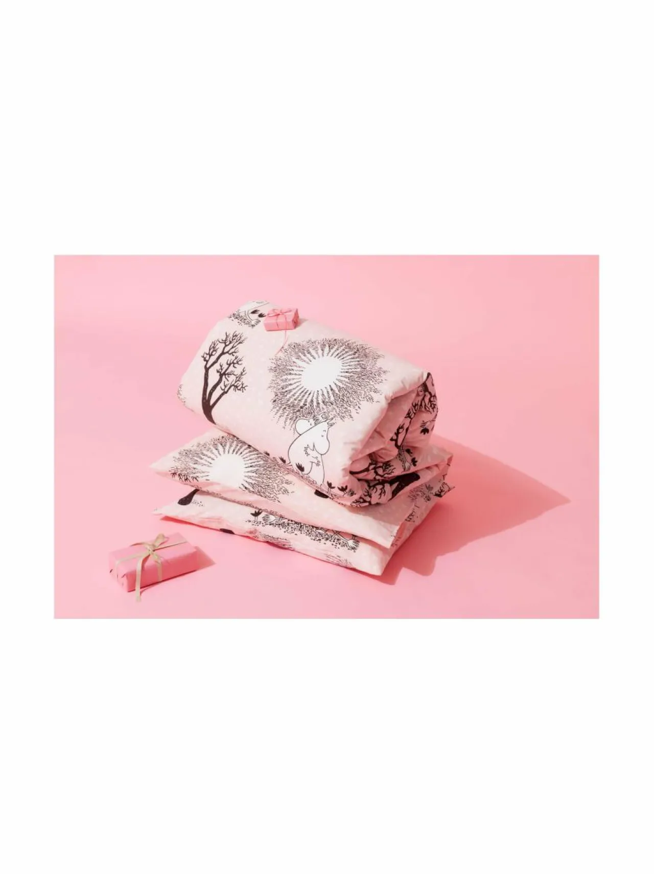 Liinavaatteet<Moomin Arabia Rakkaus-pussilakanasetti 150 x 210 cm MULTICOLOR