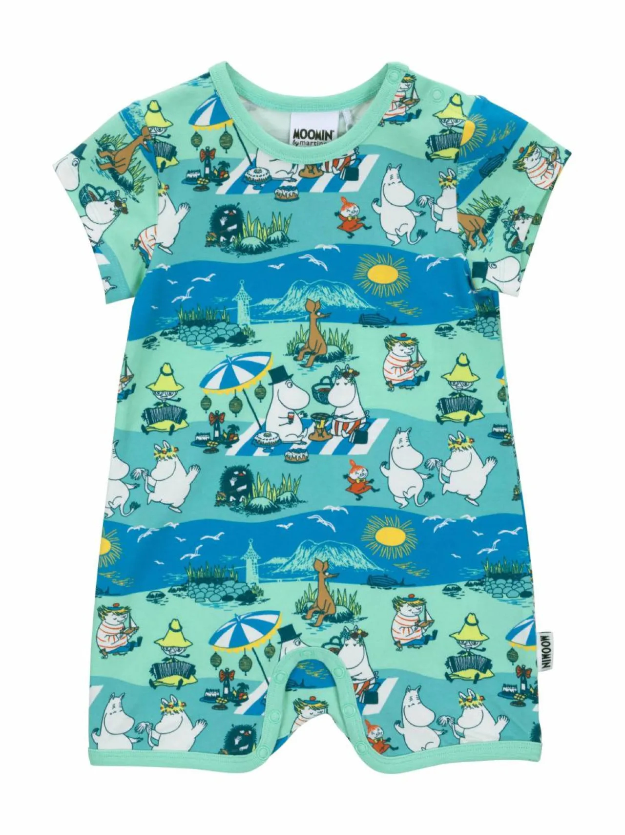Bodyt & Potkupuvut<Muumi Rantapäivä-leikkipuku TURQUOISE