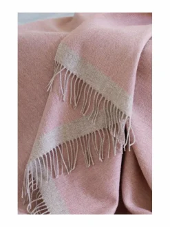 Huovat & Päiväpeitot<Lapuan Kankurit Rauha-villahuopa 130 x 180 cm ROSE-BEIGE
