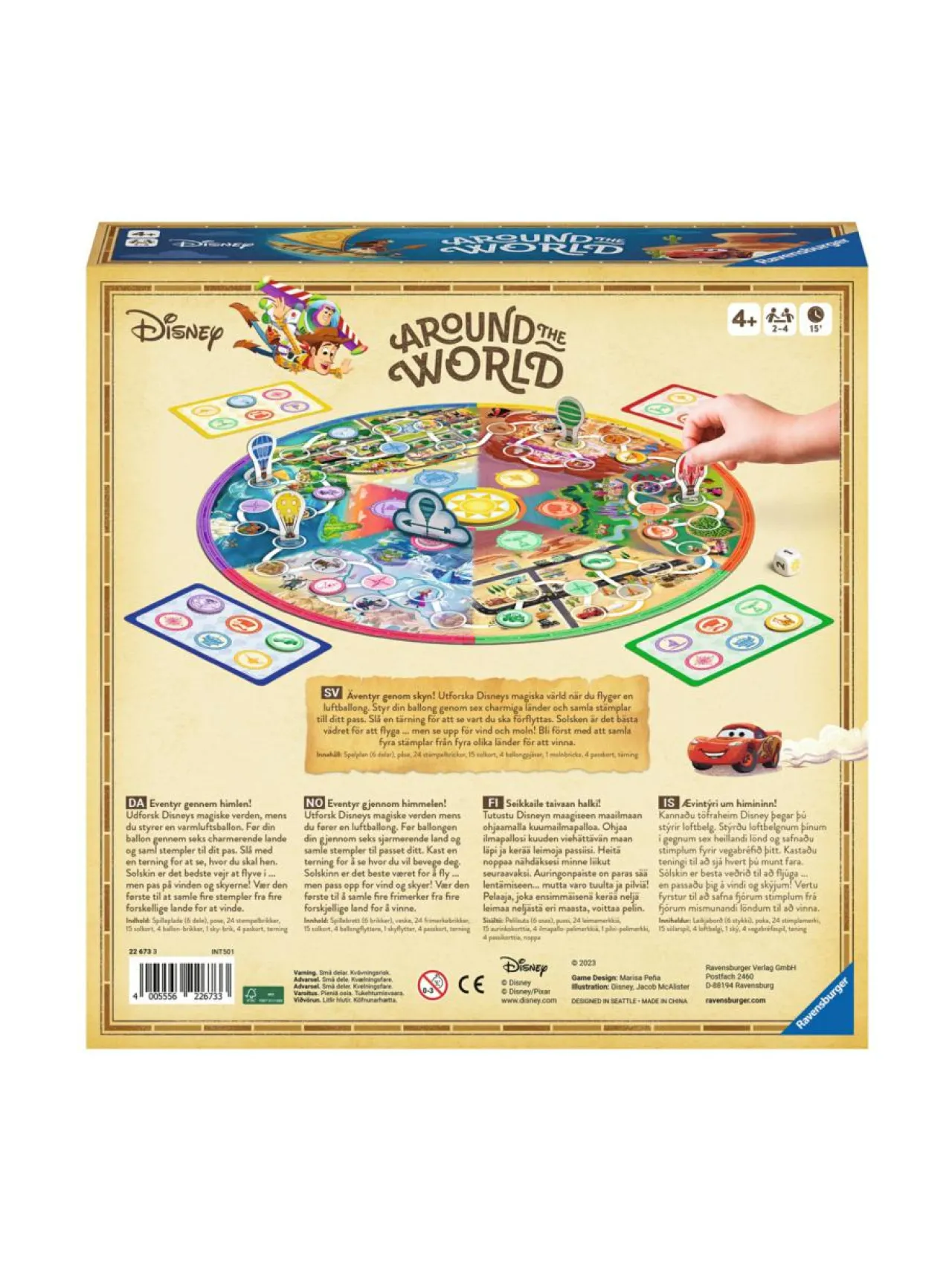 Pelit<DISNEY RAVENSBURGER lautapeli ympäri maailman (suomenkielinen)