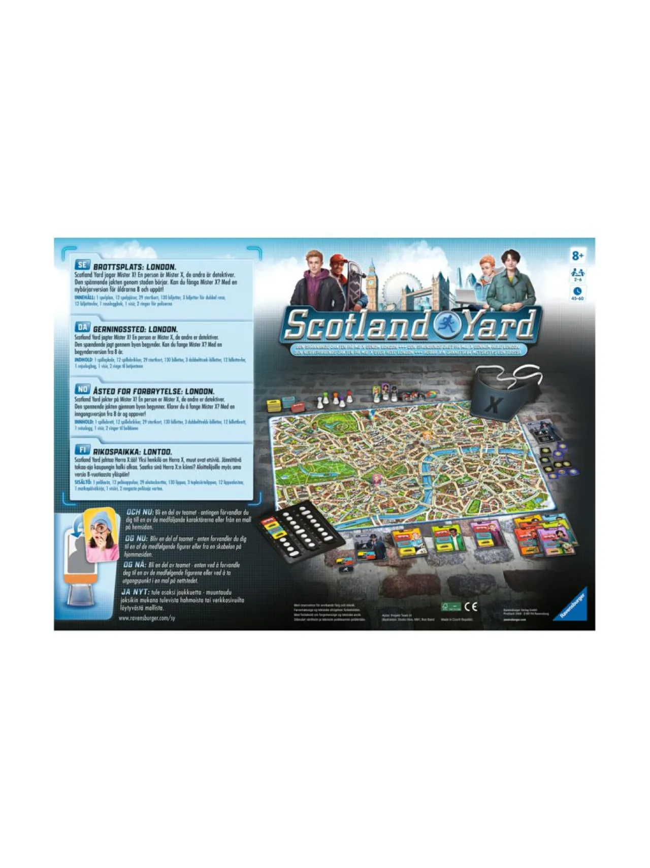 Pelit<RAVENSBURGER Lautapeli Scotland Yard (suomenkielinen)