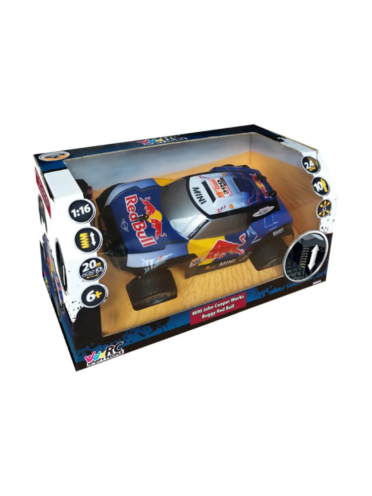 HAPPY PEOPLE RC X-Raid Red Bull Buggy -radio-ohjattava rantakirppu^ Autot Ja Muut Ajoneuvot