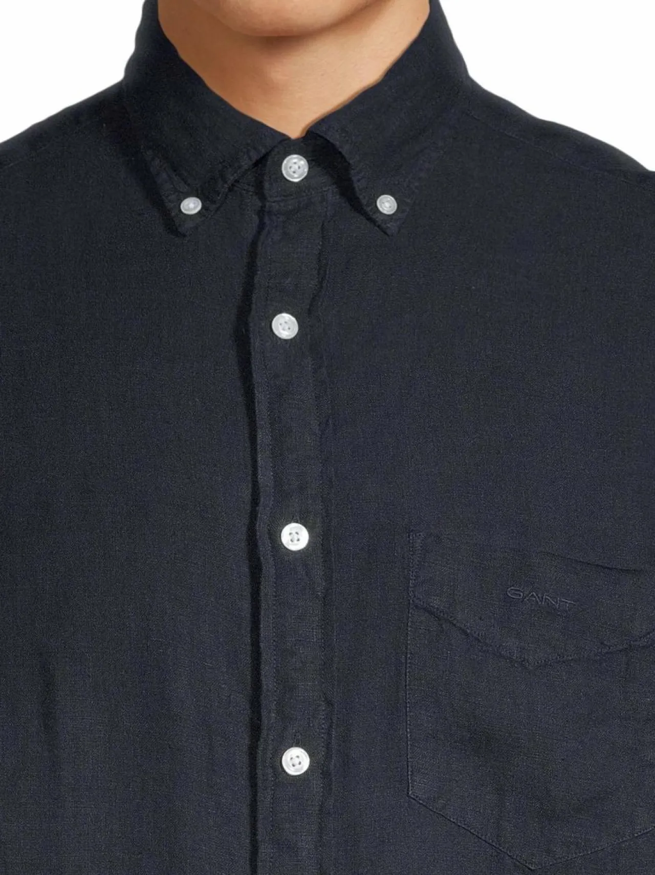 Paidat<GANT Regular Fit Garment Dyed -pellavapaita 433 EVENING BLUE