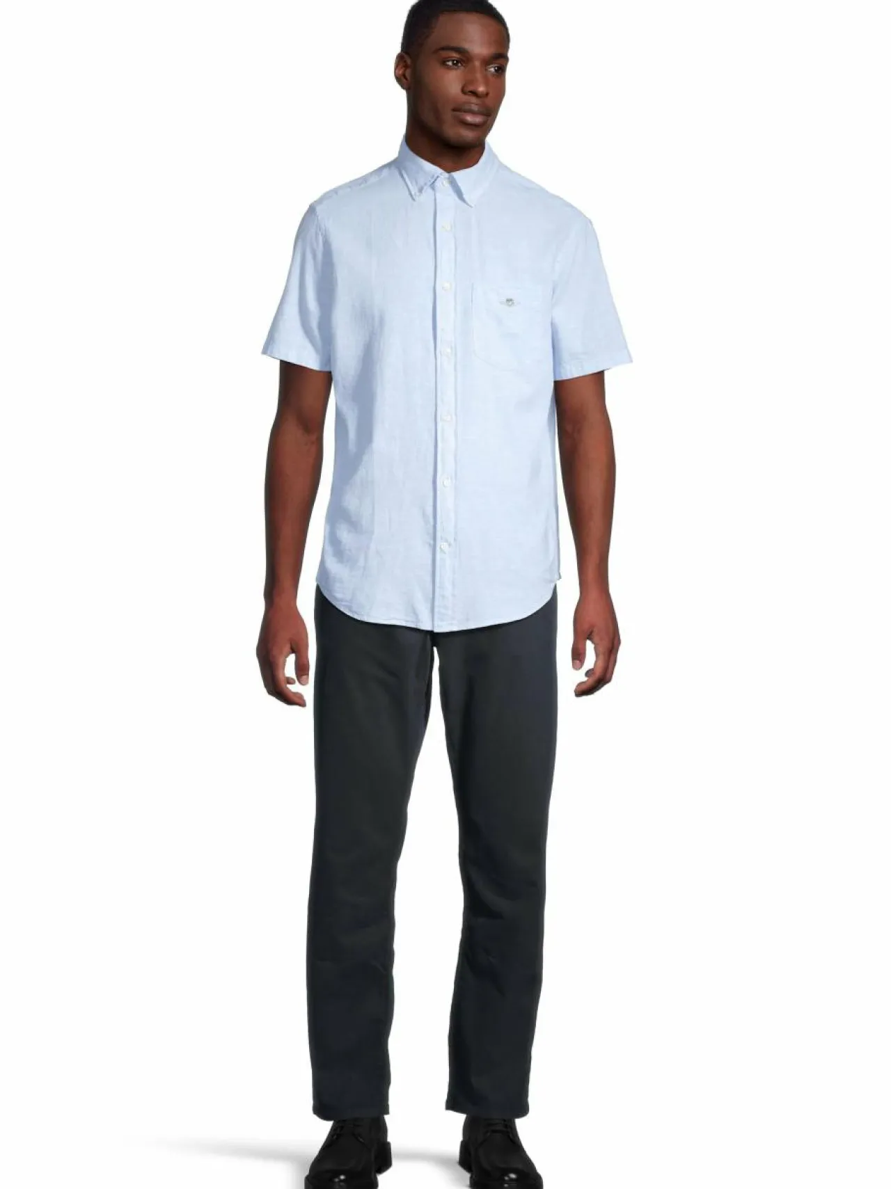 Paidat<GANT Regular Fit -pellavapaita 457 FRESH BLUE