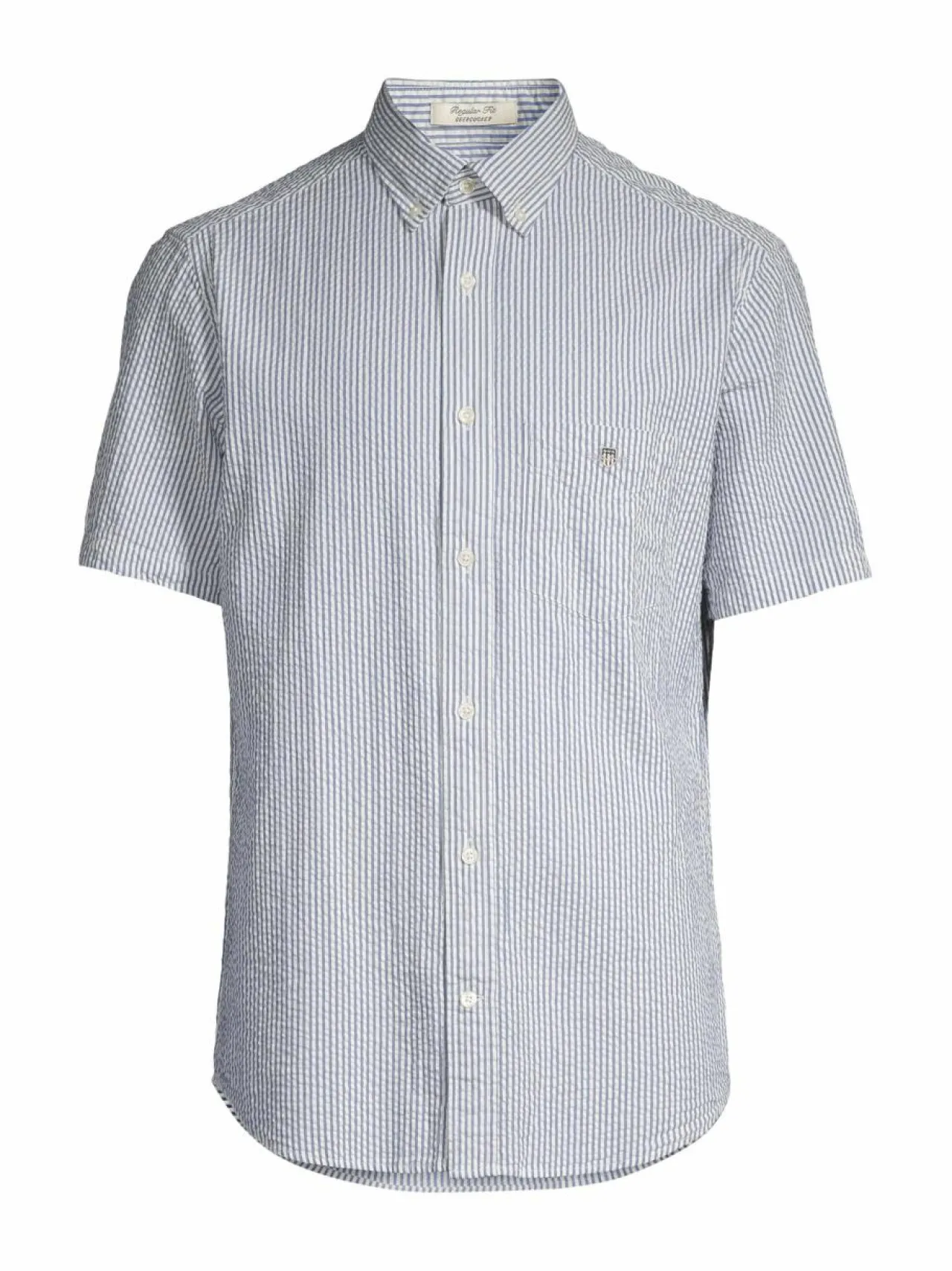 Paidat<GANT Regular Fit Seersucker -kauluspaita 407 RICH BLUE
