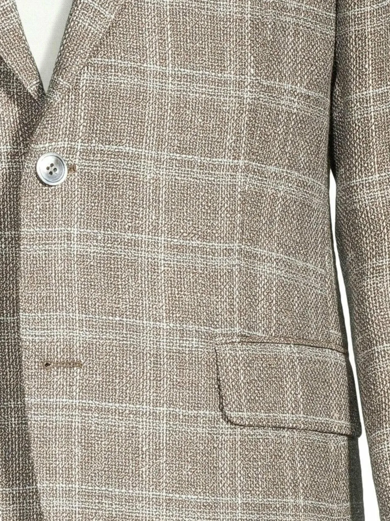 Bleiserit<Oscar Jacobson Regular fit -villa-pellavableiseri 425 PEBBLE BEIGE