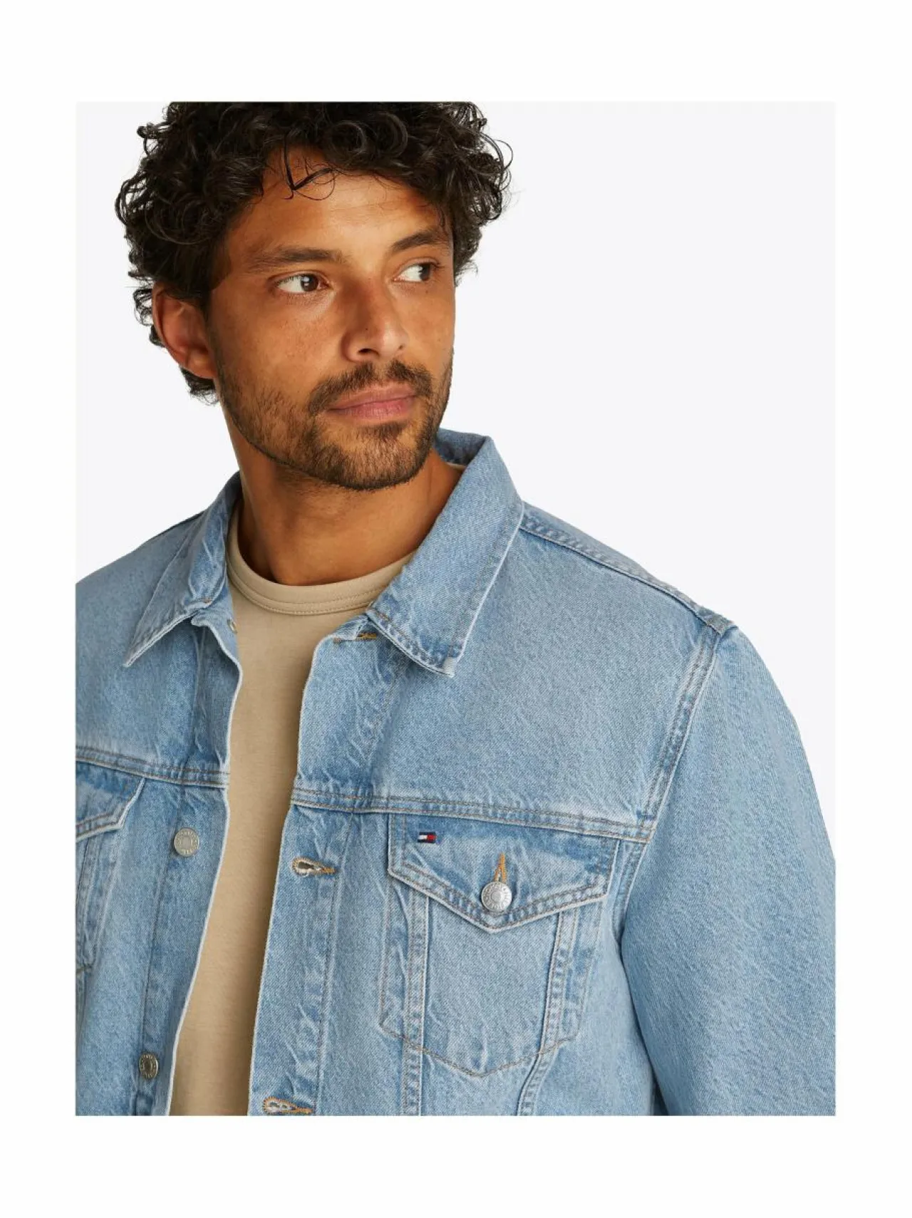 Tommy Hilfiger Regular Trucker -farkkutakki^ Takit