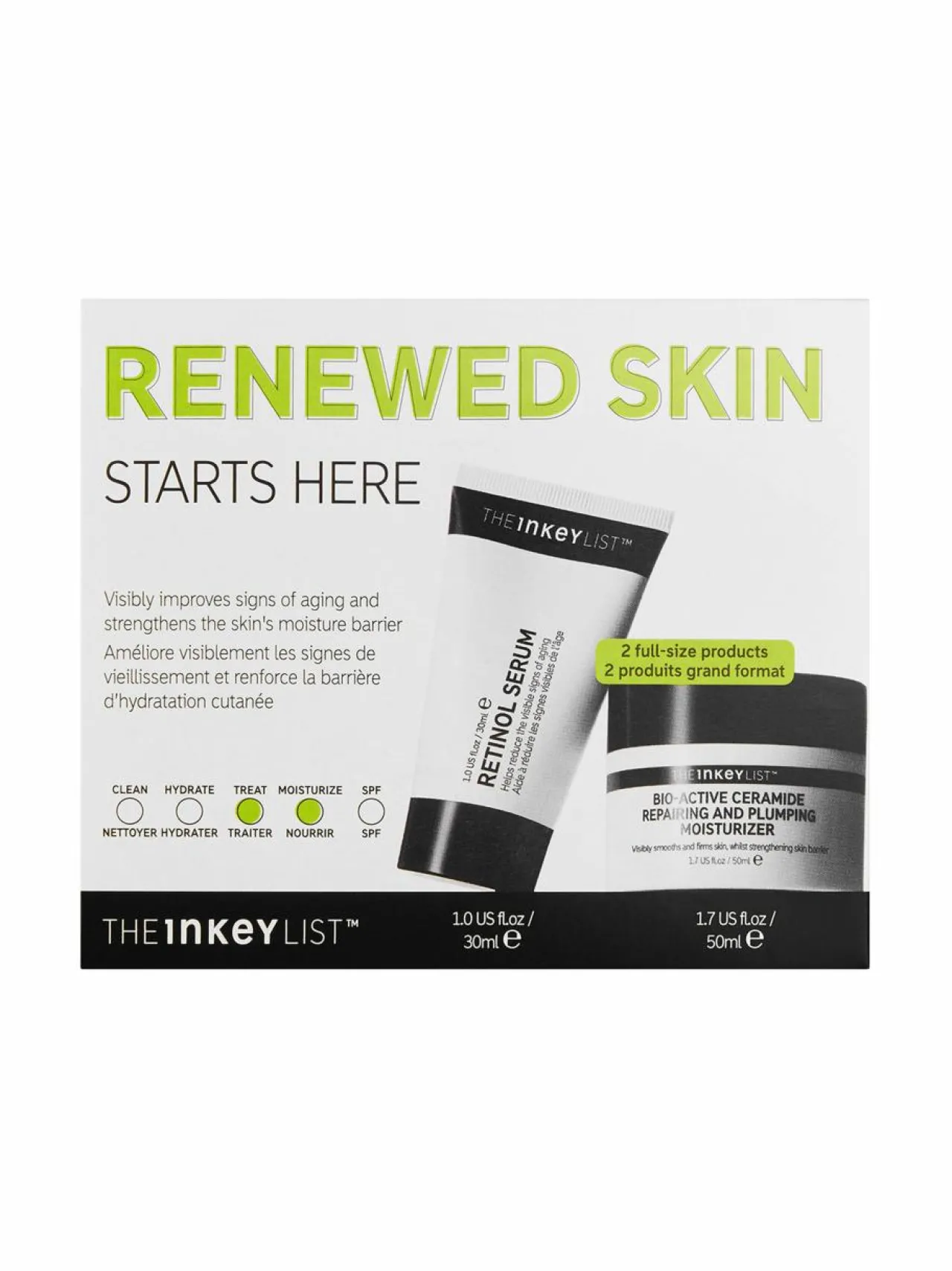 The Inkey List Renewed Skin Starts Here -ihonhoitopakkaus^ Ihonhoitopakkaukset