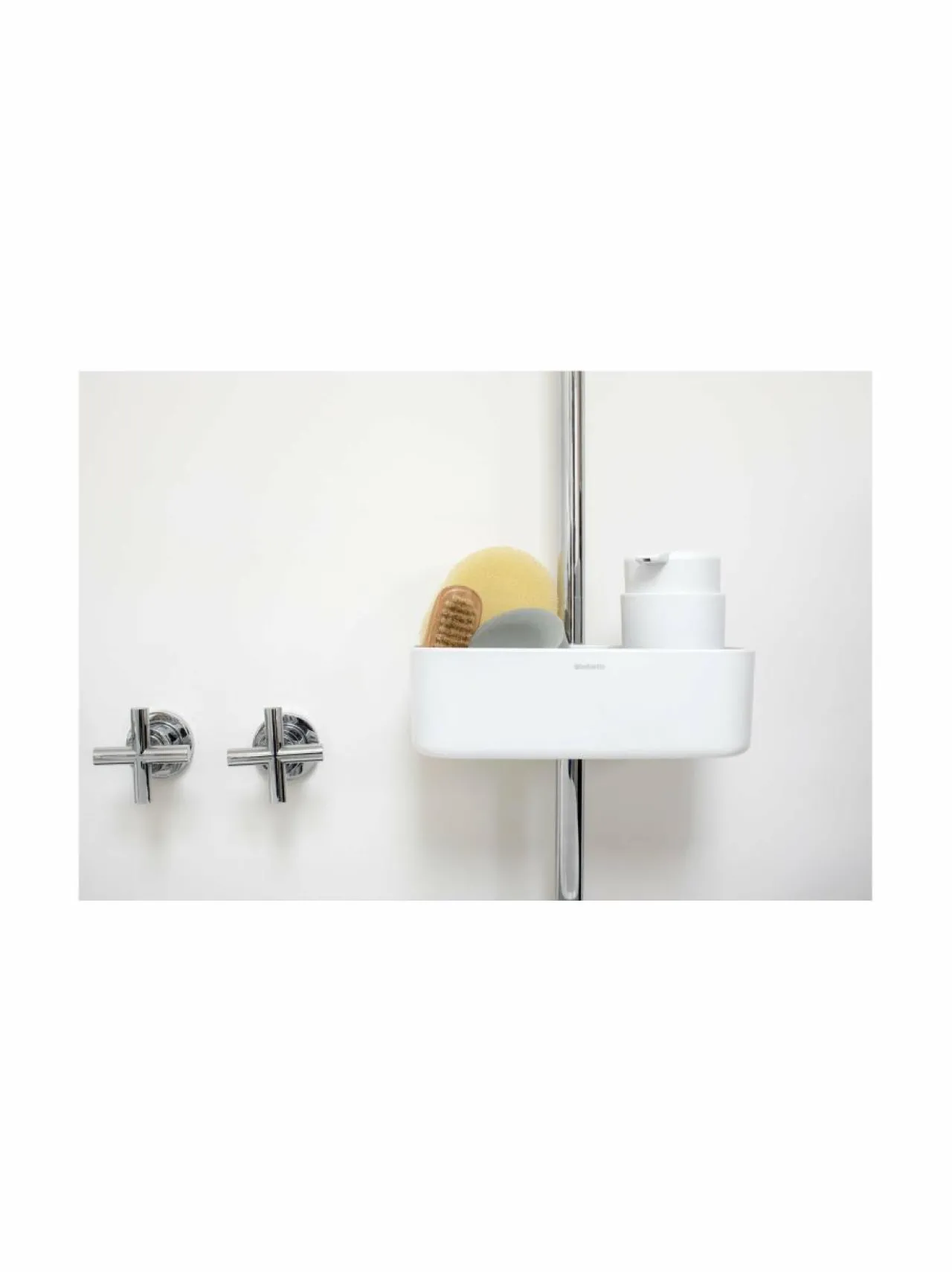 Kylpyhuonetarvikkeet<Brabantia ReNew-suihkuteline WHITE