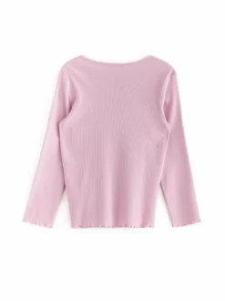 Lindex Rib Flower -paita^ Pitkähihaiset Trikoopaidat