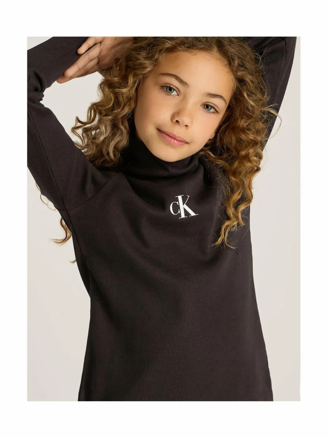 Calvin Klein Kids Rib Slim Rollneck -paita^ Pitkähihaiset Trikoopaidat