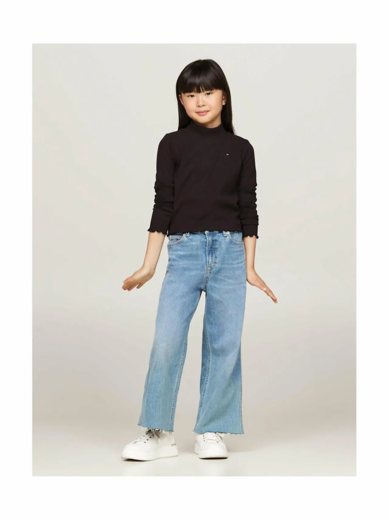 Pitkähihaiset Trikoopaidat|Pitkähihaiset Trikoopaidat<Tommy Hilfiger Ribbipaita BDS BLACK