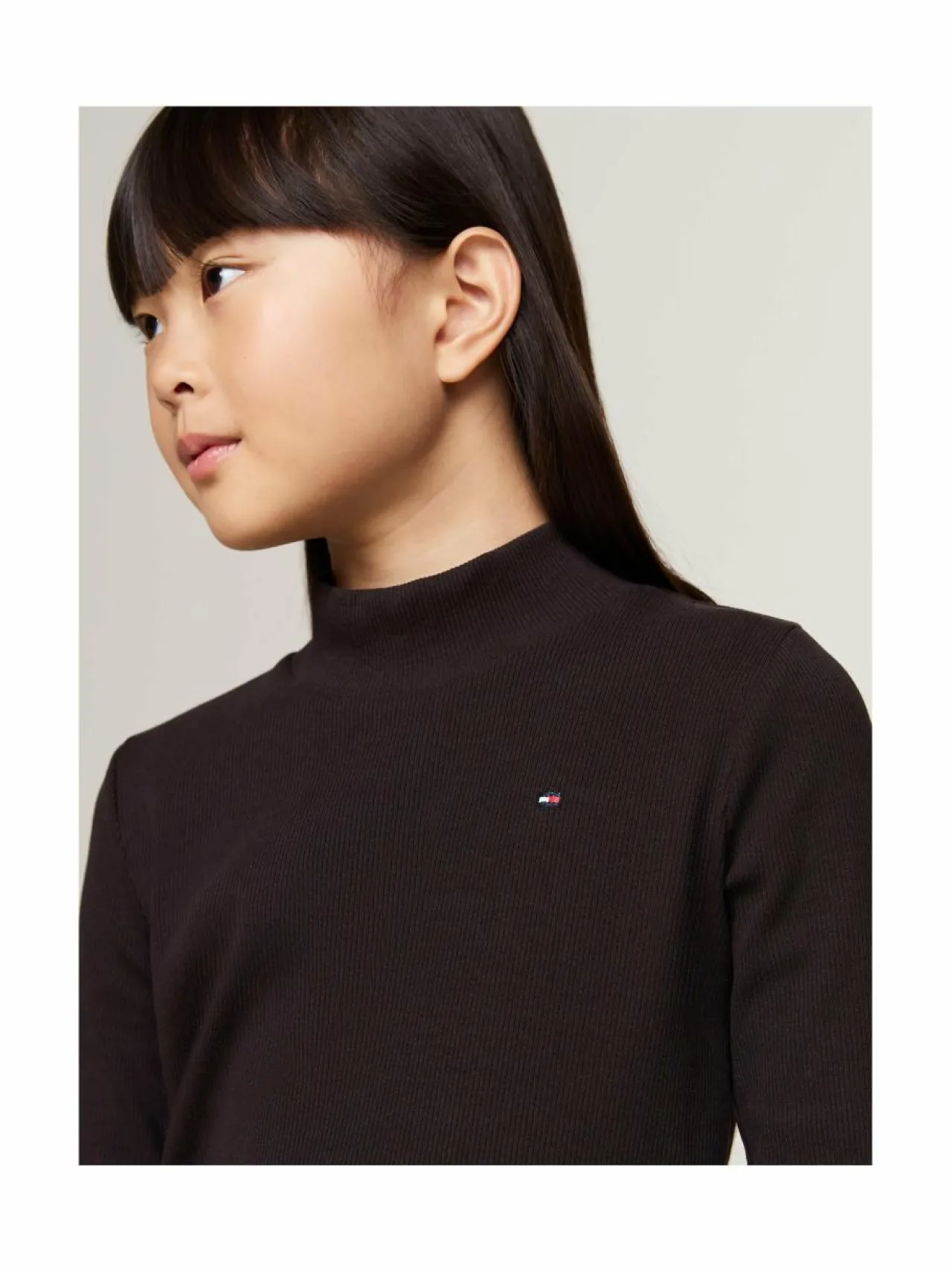 Pitkähihaiset Trikoopaidat|Pitkähihaiset Trikoopaidat<Tommy Hilfiger Ribbipaita BDS BLACK