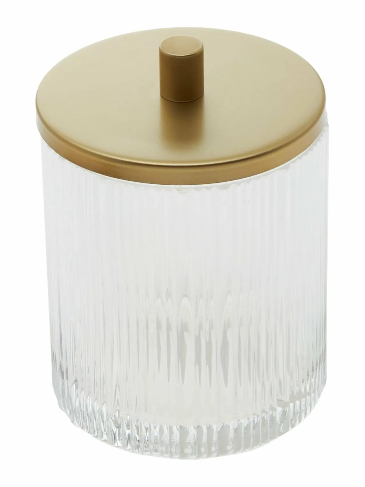 Kylpyhuonetarvikkeet<Villa Stockmann Rimini- lasinen vanurasia kannella CLEAR GLASS/MATT GOLDEN