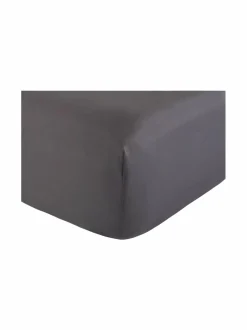 Liinavaatteet<Villa Stockmann Ritz- muotoonommeltu puuvillasatiinialuslakana DARK GREY