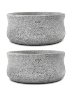 Laboni Rocky vuolukivi design ruokakulho - Tuplapakkaus^ Ruokakupit Ja -Tarvikkeet