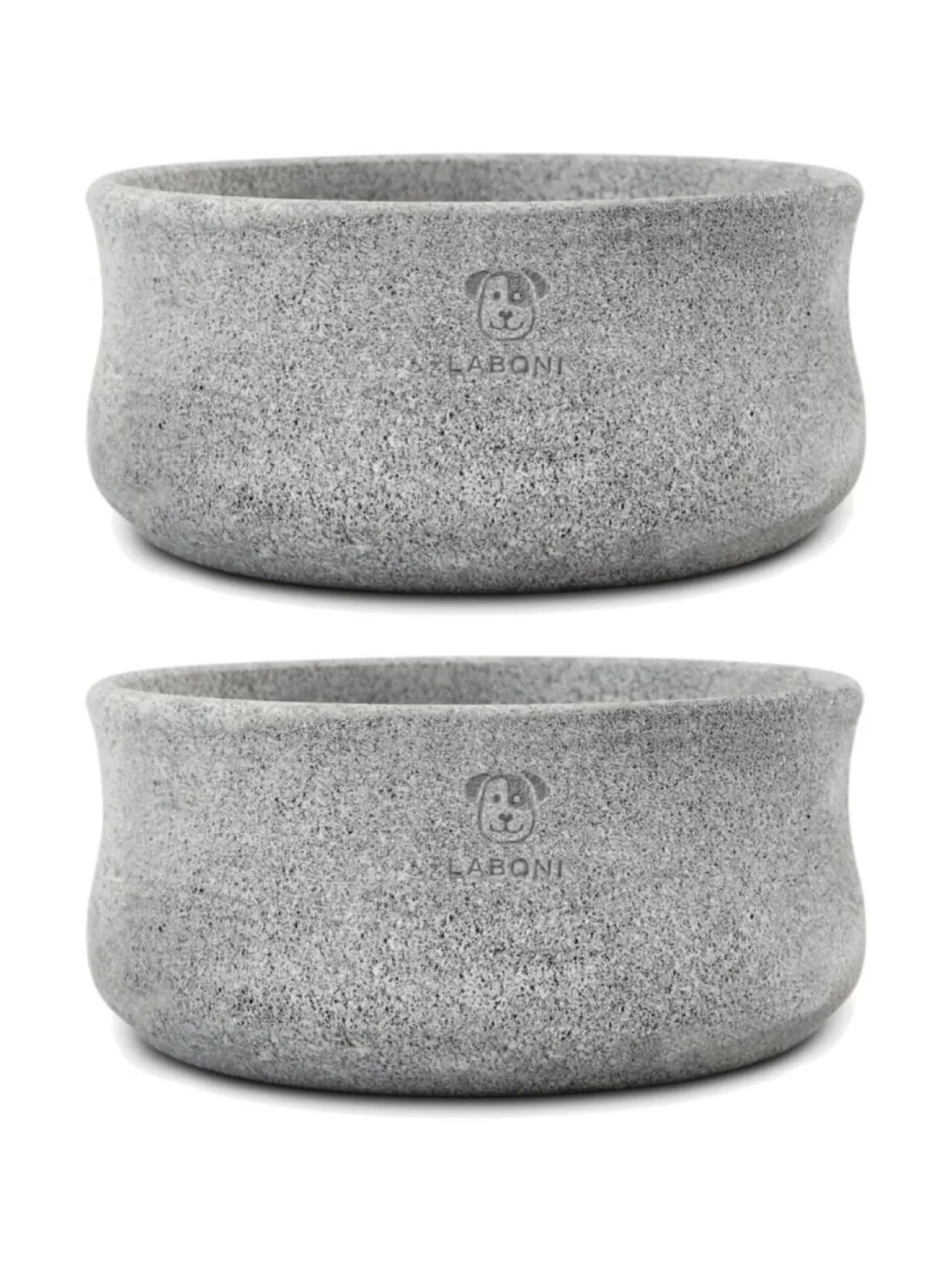 Laboni Rocky vuolukivi design ruokakulho - Tuplapakkaus^ Ruokakupit Ja -Tarvikkeet