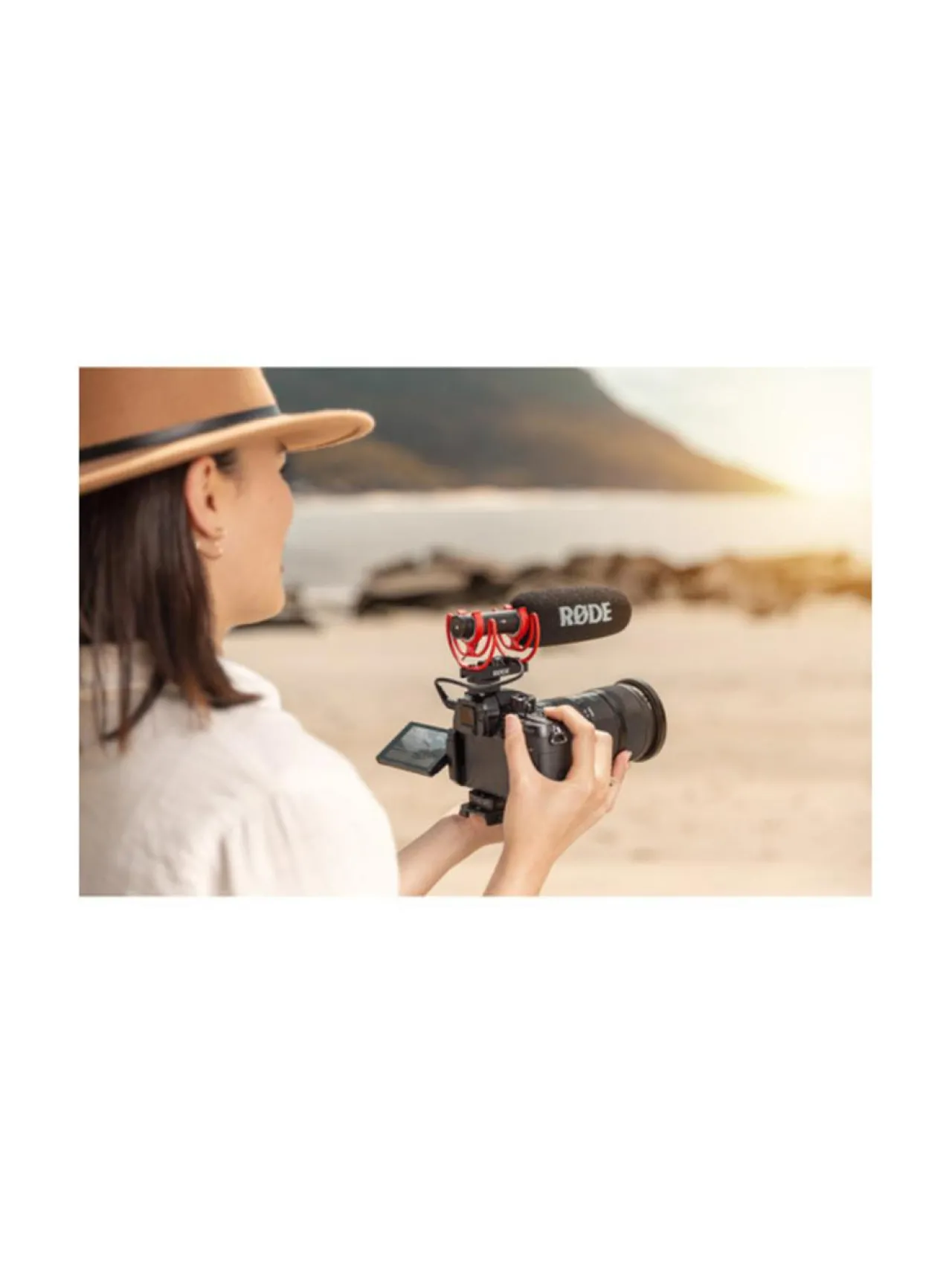 Rode VideoMic NTG -mikrofoni^ Kamerat