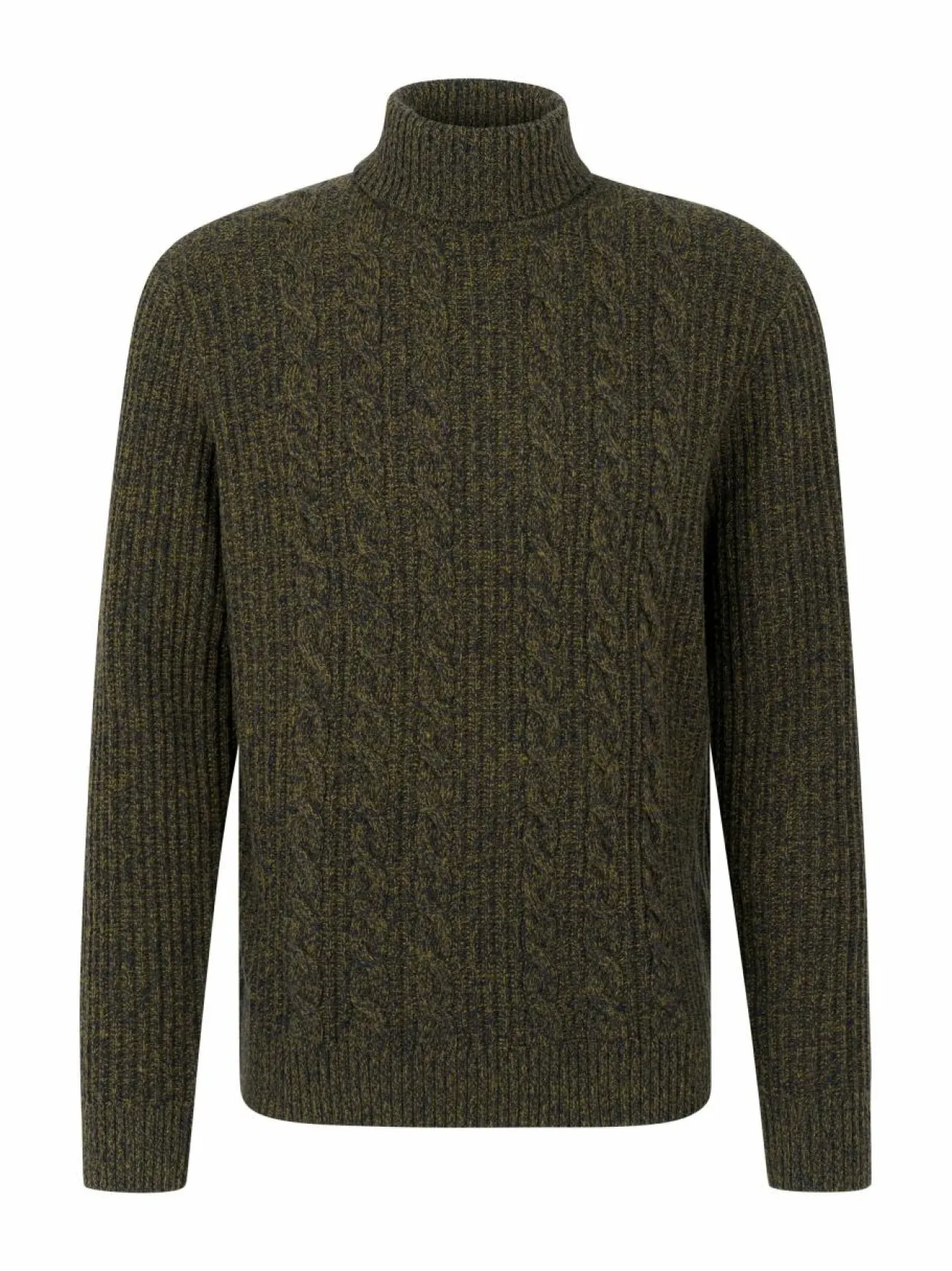 Neuleet<Bugatti Rollneck-villaneule OLIVE