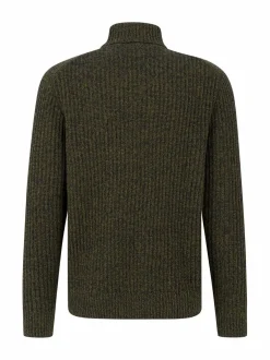 Neuleet<Bugatti Rollneck-villaneule OLIVE
