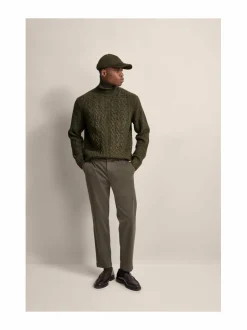 Neuleet<Bugatti Rollneck-villaneule OLIVE