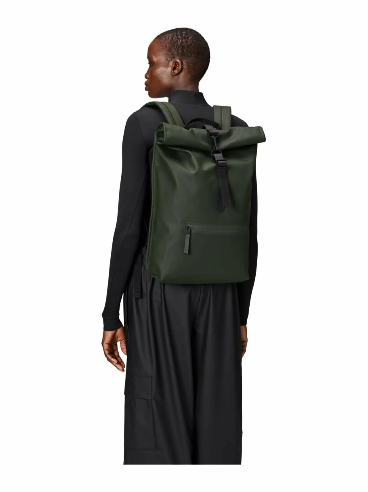 Reput|Reput<Rains Rolltop W3 - vedenkestävä reppu 03 GREEN