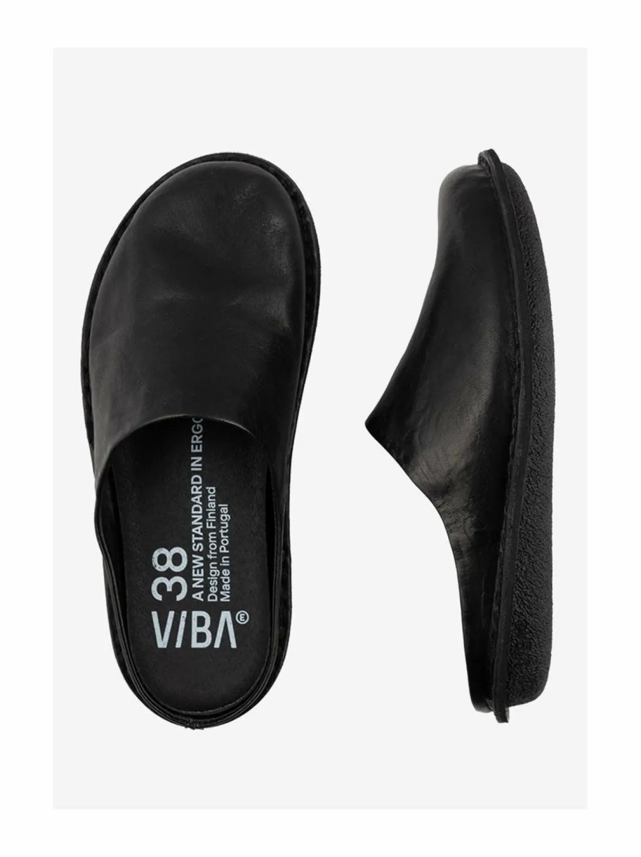 Sandaalit<VIBAe Roma-nahkasandaalit PRETO BLACK