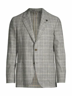 Bleiserit<Lardini Roma-ruutubleiseri 920GR GREY