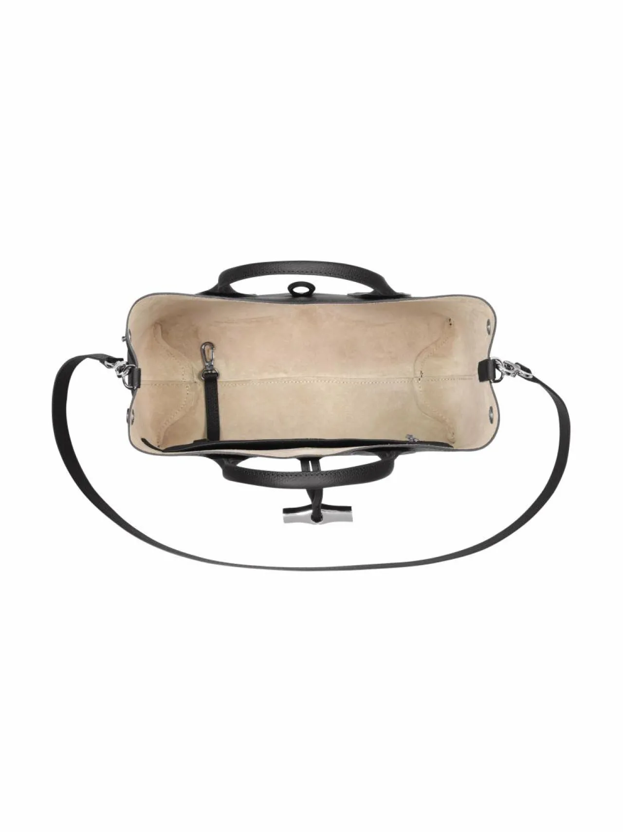 Käsilaukut<Longchamp Roseau Top M -nahkalaukku 001 BLACK