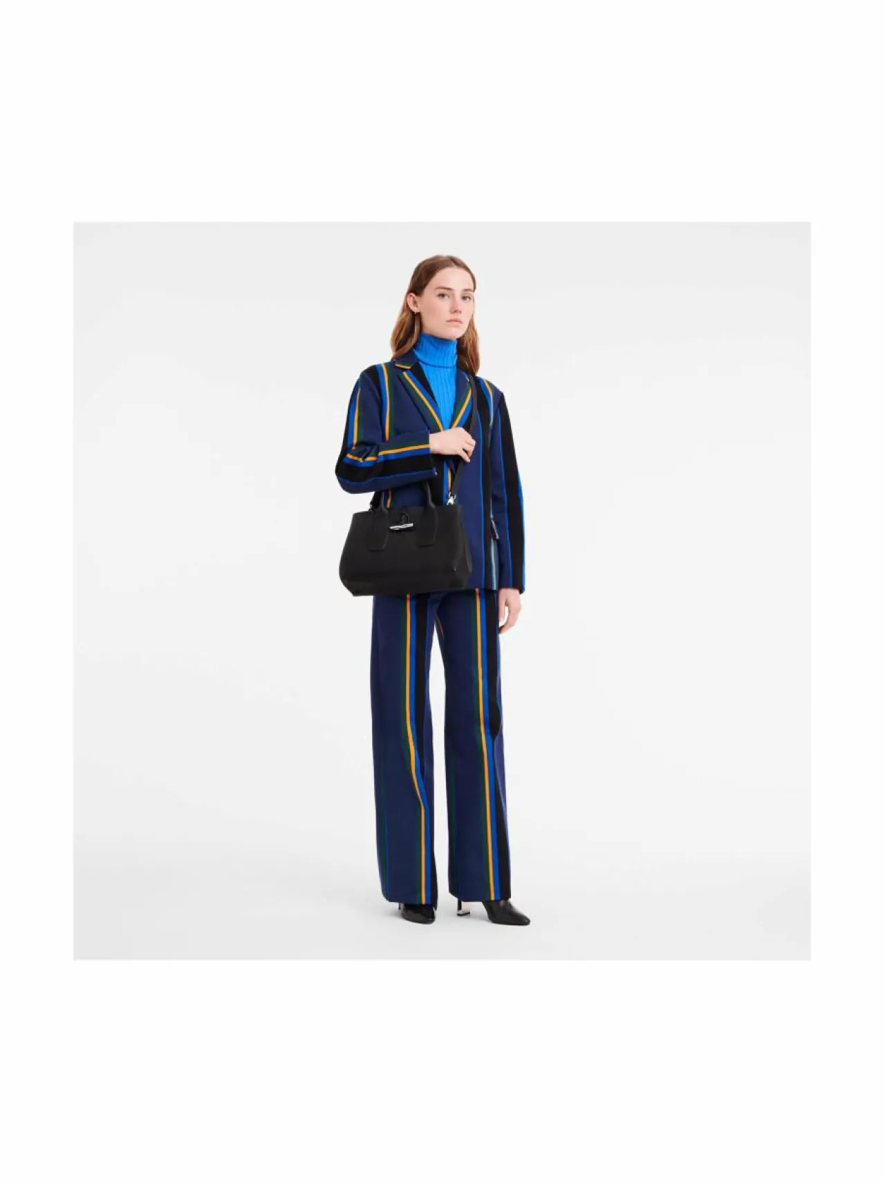 Käsilaukut<Longchamp Roseau Top M -nahkalaukku 001 BLACK