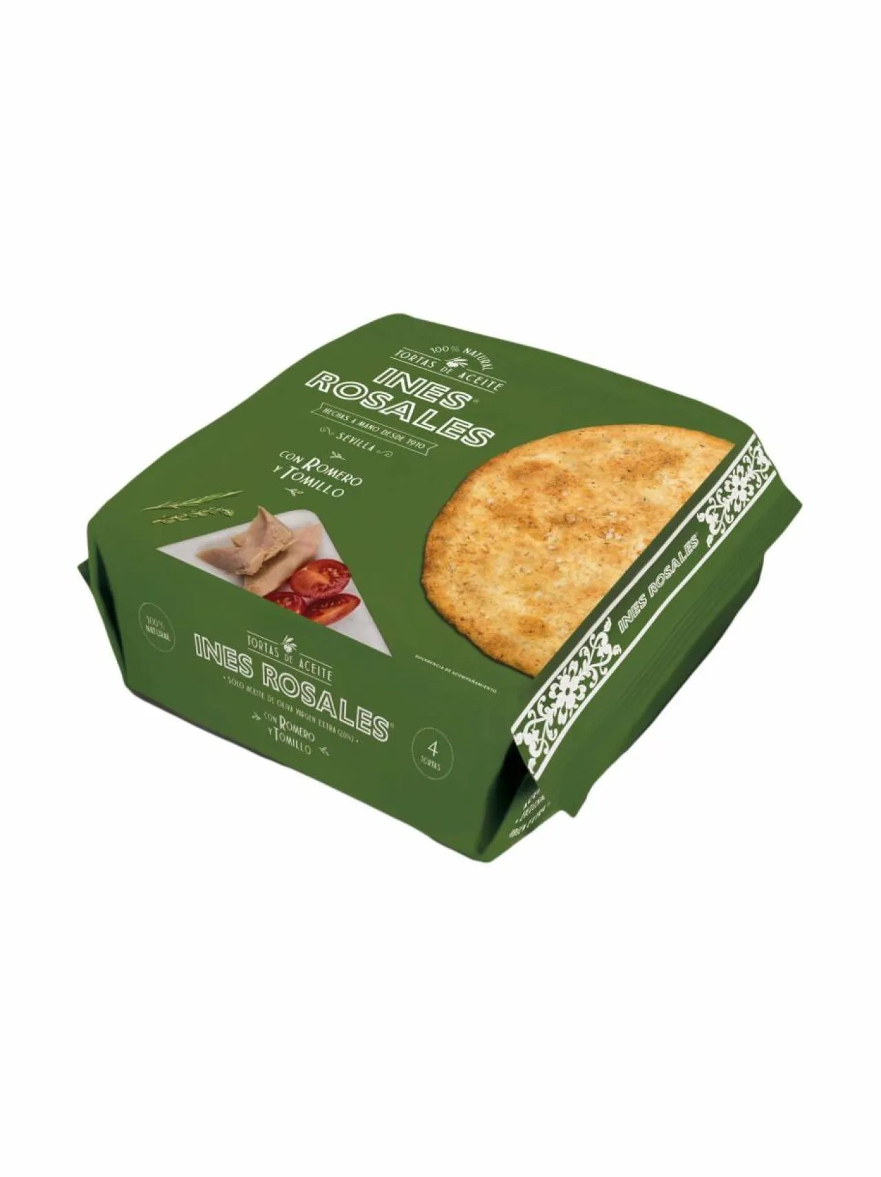 Ines Rosales Rosemary And Thyme Olive Oil Torta -leivonnainen 120 g^ Suolaiset Delituotteet