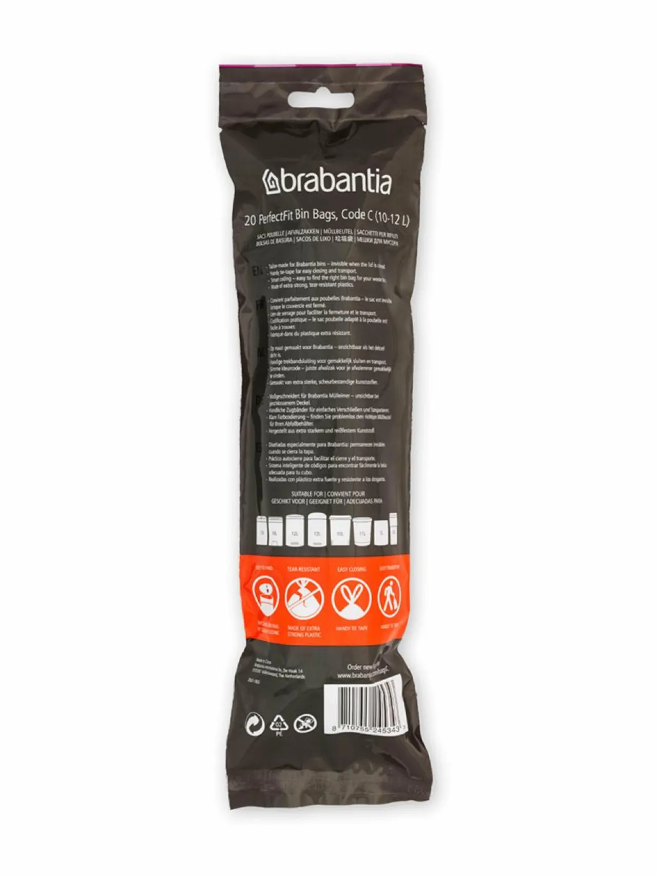Brabantia Roskapussi 12 l, 20 kpl^ Roskakorit & -Pussit