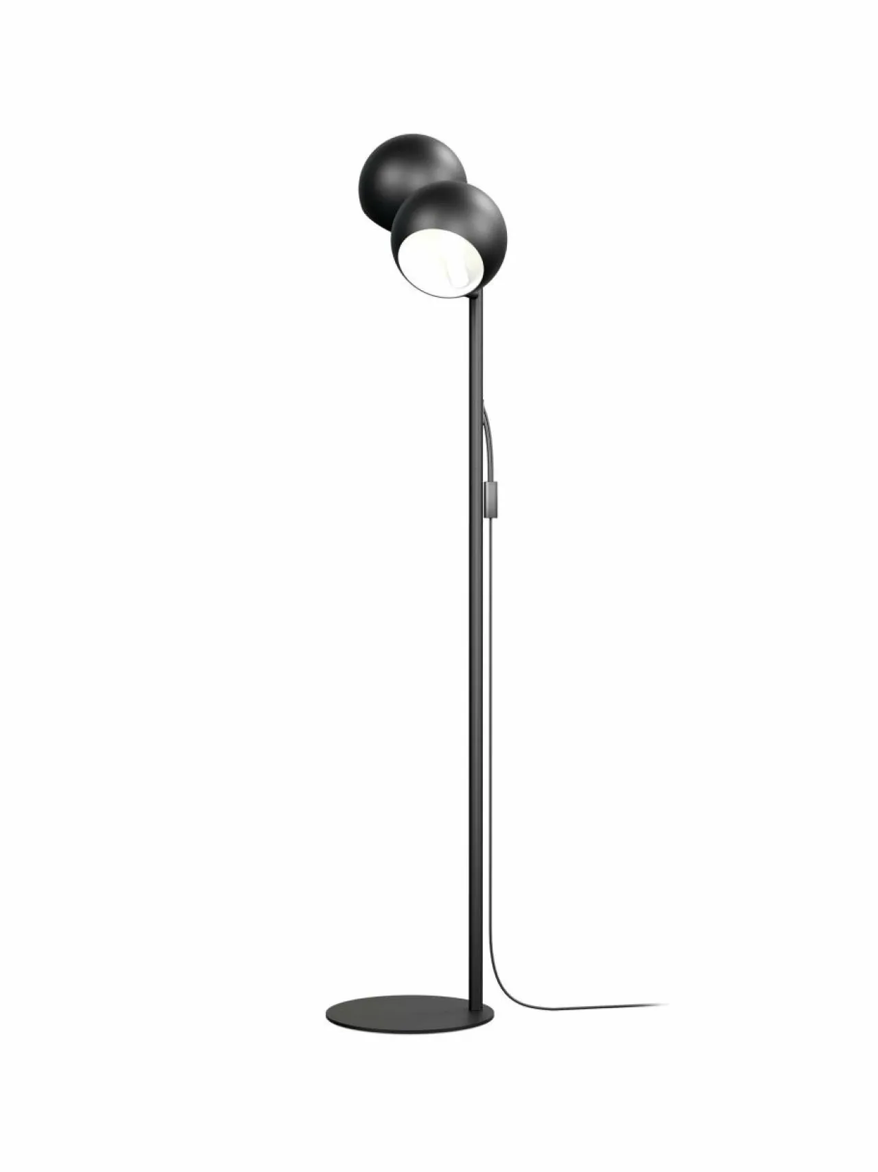 Lattiavalaisimet<Design by Grönlund Round Double -lattiavalaisin 145 cm 05 MATT BLACK