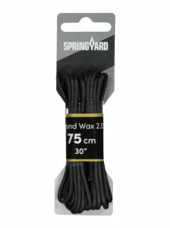 Tarvikkeet|Tarvikkeet<Springyard Round Wax 2.0 -kengännauhat 75 cm BLACK