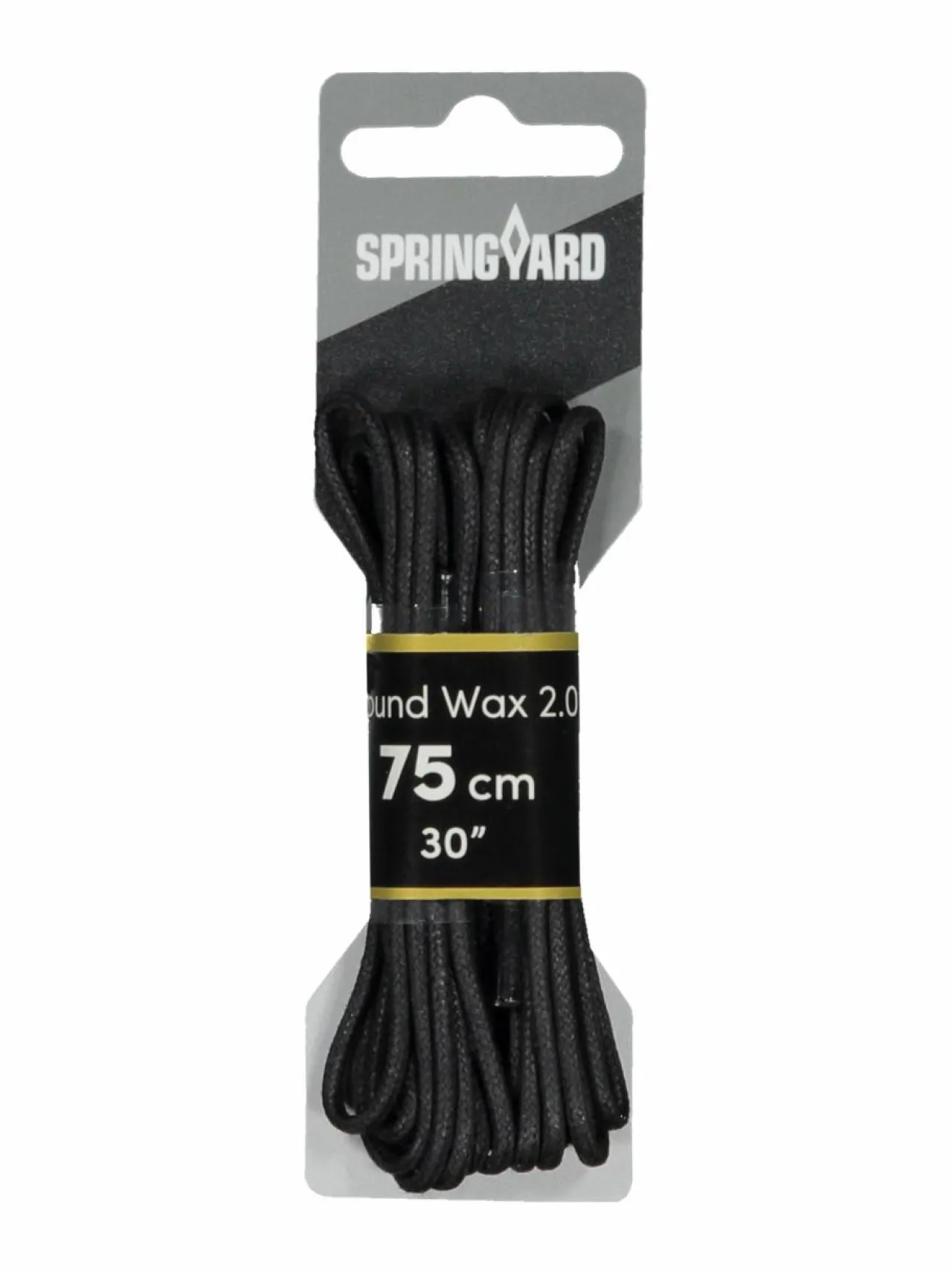 Tarvikkeet|Tarvikkeet<Springyard Round Wax 2.0 -kengännauhat 75 cm BLACK