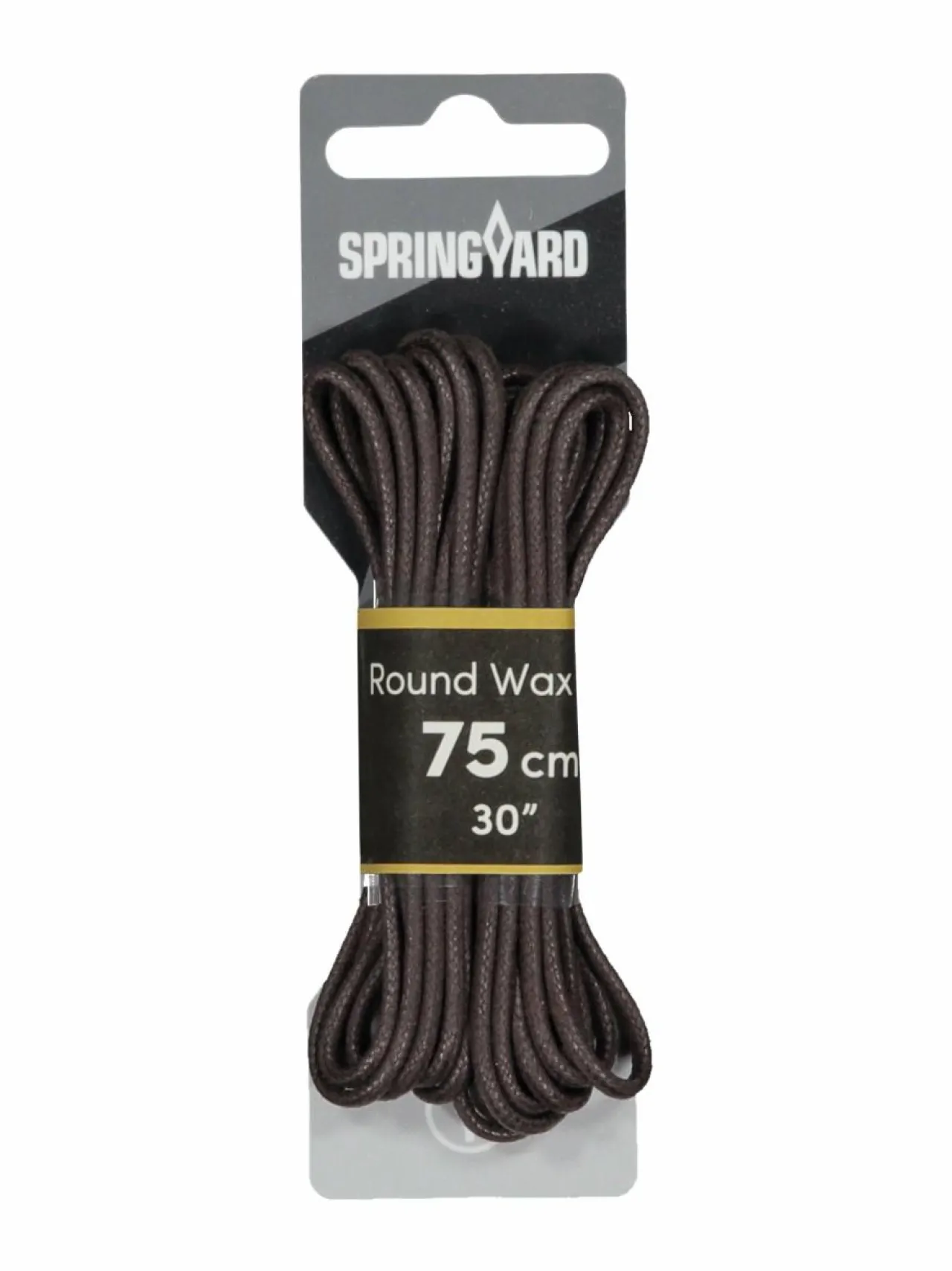 Tarvikkeet|Tarvikkeet<Springyard Round Wax 2.0 -kengännauhat 75 cm DARK BROWN