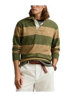Paidat<Polo Ralph Lauren Rugbypaita NEW OLIVE/MONTANA KHAKI
