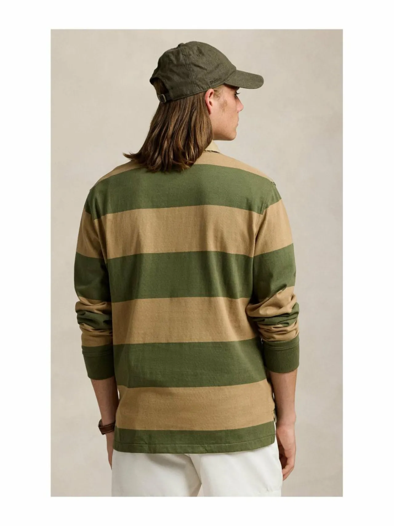 Paidat<Polo Ralph Lauren Rugbypaita NEW OLIVE/MONTANA KHAKI