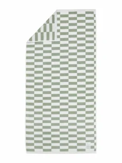 Moomin Arabia Ruudukko-luomupuuvillapyyhe, 70 x 140 cm^ Kylpyhuonetekstiilit