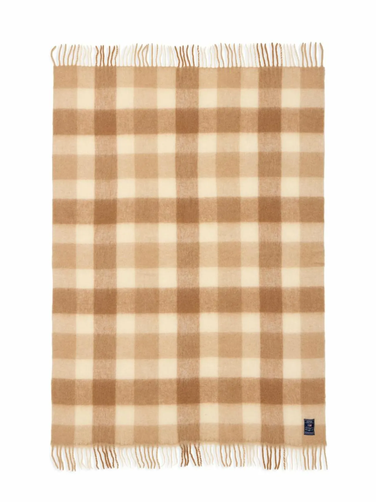 Lexington Ruudullinen peite mohairsekoitteesta 130 x 170 cm^ Huovat & Päiväpeitot